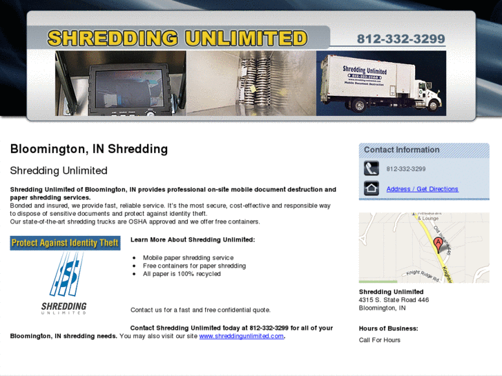 www.indianashreddingunlimited.com
