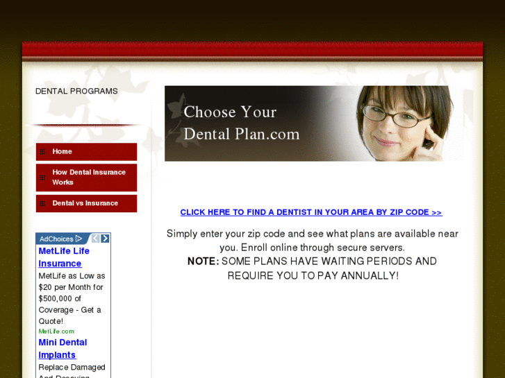 www.chooseyourdentalplan.com