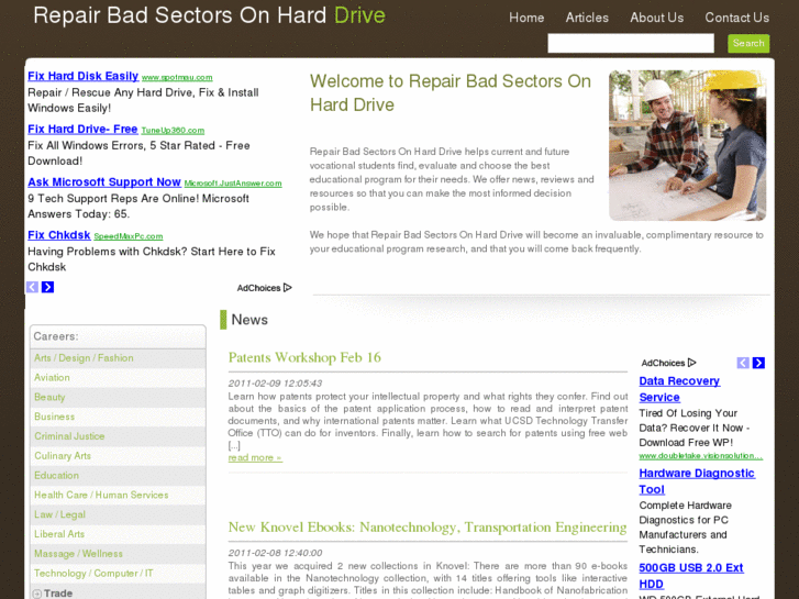 www.repairbadsectorsonharddrive.com