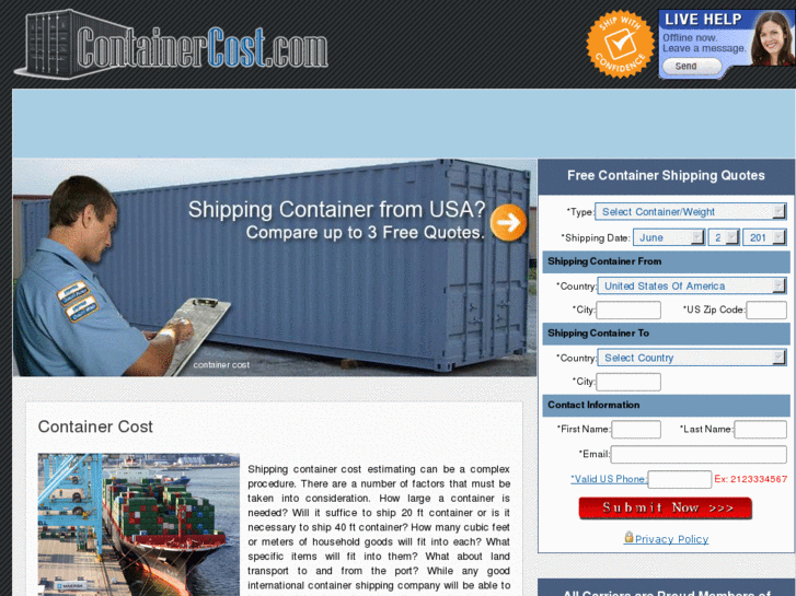 www.containercost.com