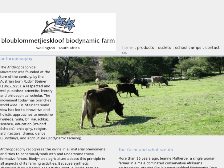 www.bloublommetjieskloof.com