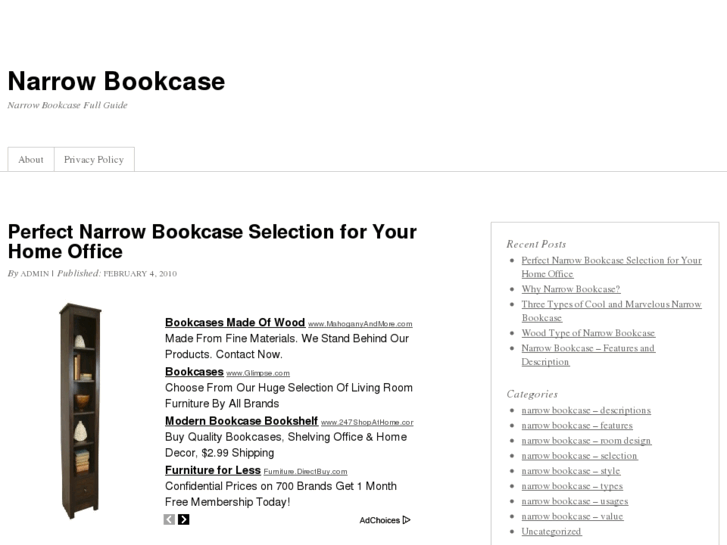 www.narrowbookcase.net