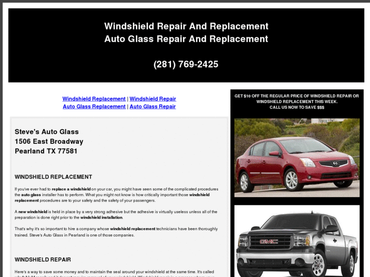 www.stevesautoglasspearlandtx.com