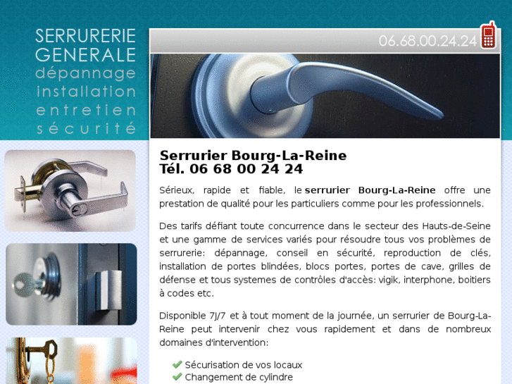 www.serrurierbourglareine.eu