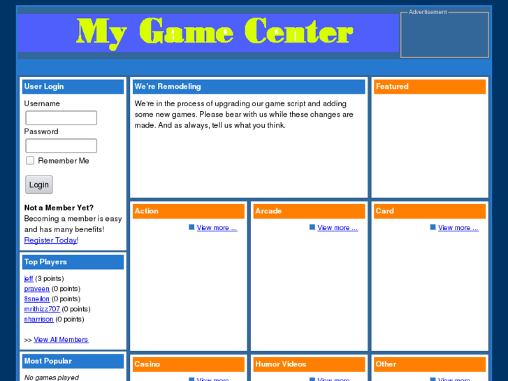 www.mygamecenter.com