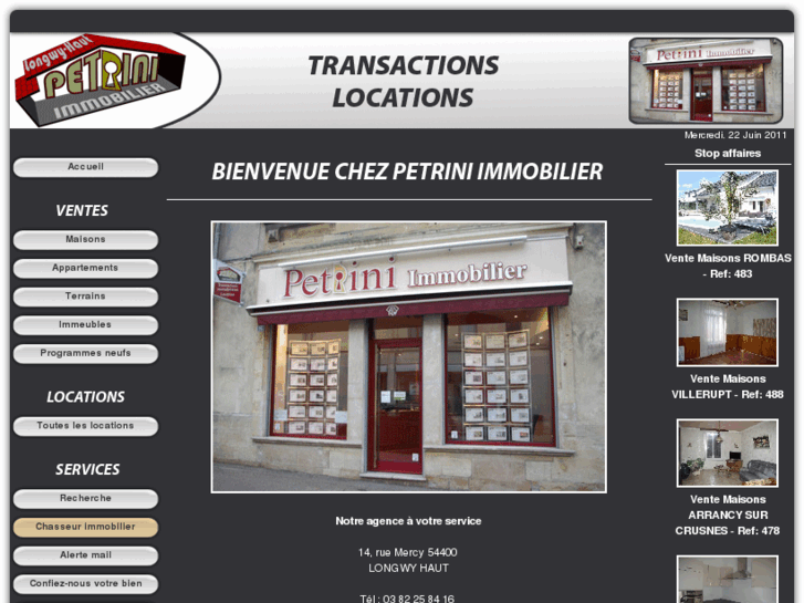 www.petrini-immobilier.com
