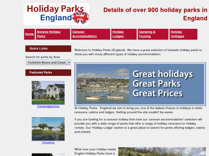www.holidayparks-england.co.uk