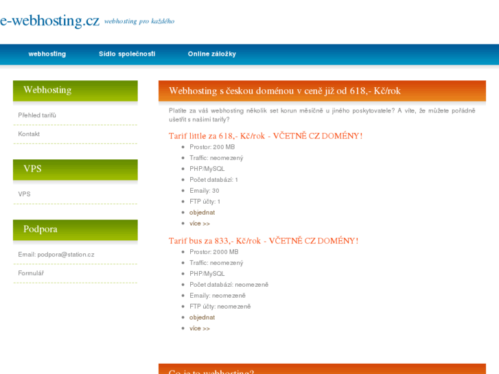 www.e-webhosting.cz