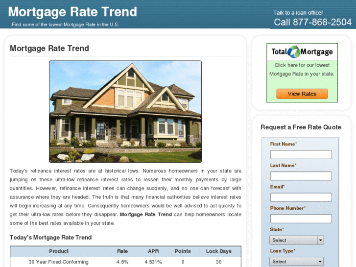 www.mortgageratetrend.info