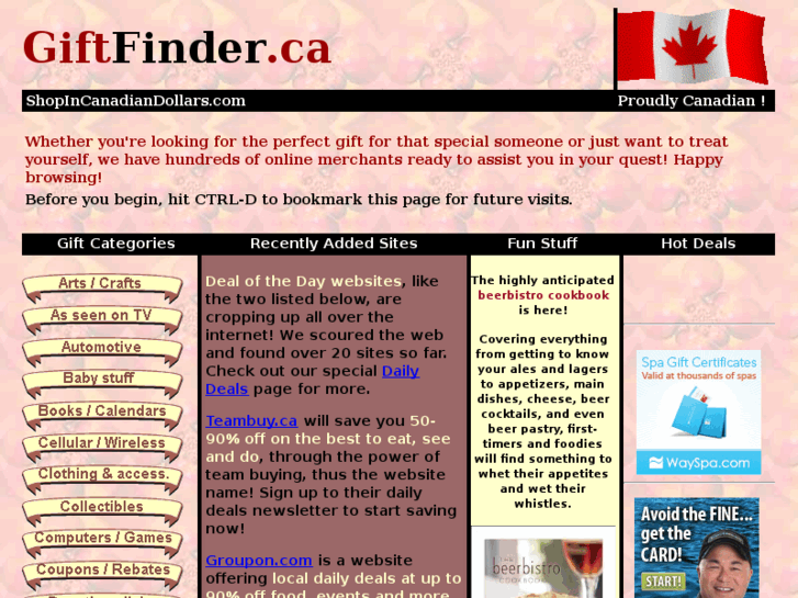 www.giftfinder.ca