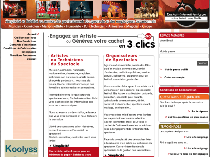 www.cachet-intermittent.com