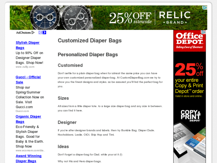 www.customdiaperbag.com