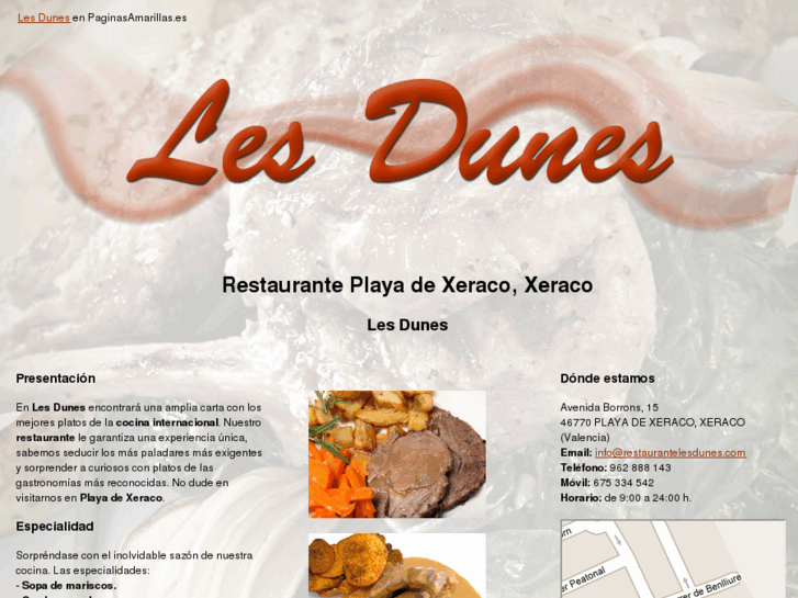 www.restaurantelesdunes.com