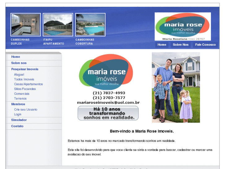 www.mariaroseimoveis.com.br