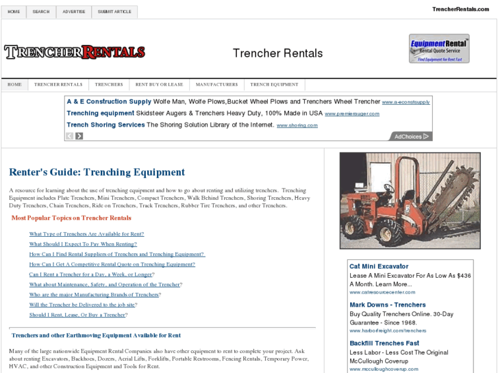 www.trencherrentals.com