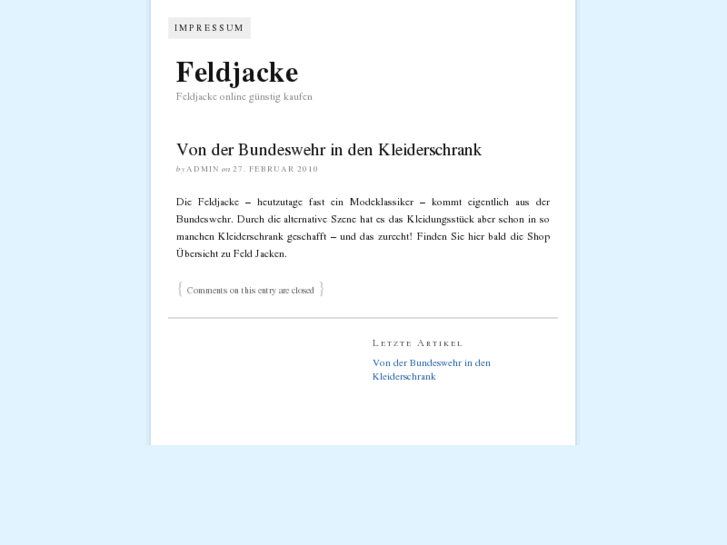 www.feldjacke.net