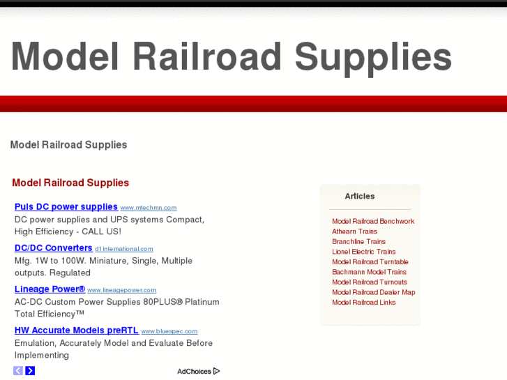 www.modelrailroadideas.com