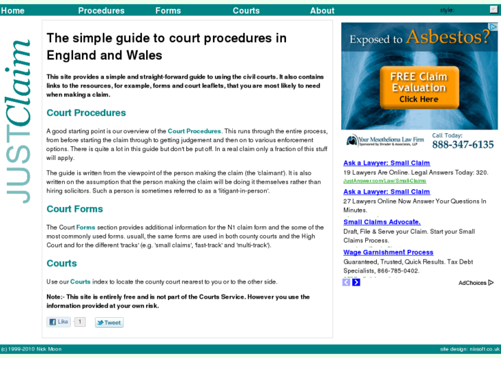 www.justclaim.co.uk