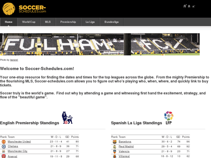 www.soccer-schedules.com