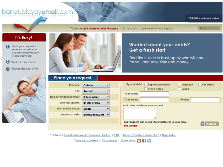 www.bankruptcybyemail.com