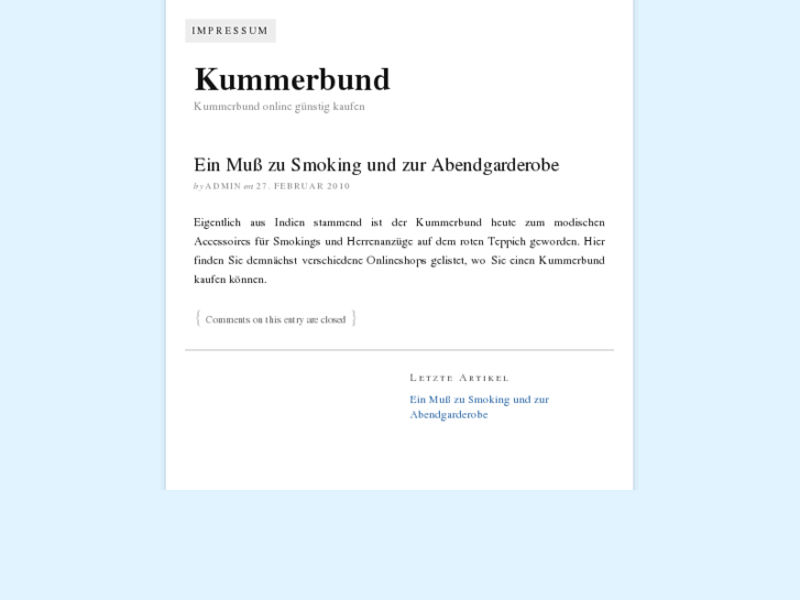 www.kummerbund.com