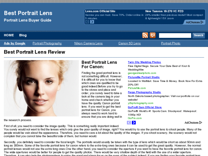 www.bestportraitlens.com