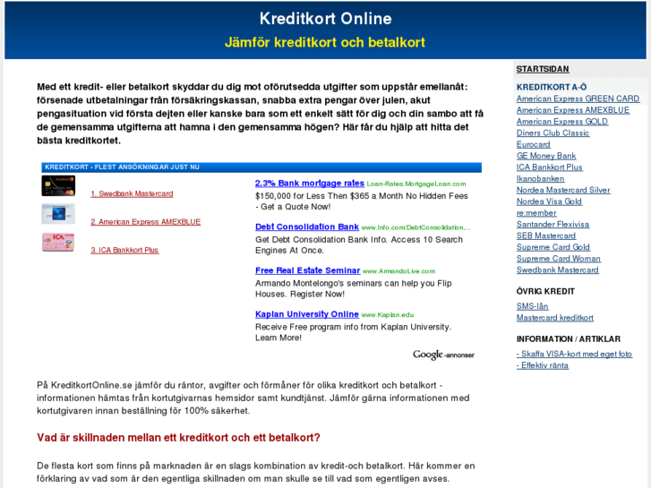 www.kreditkortonline.se