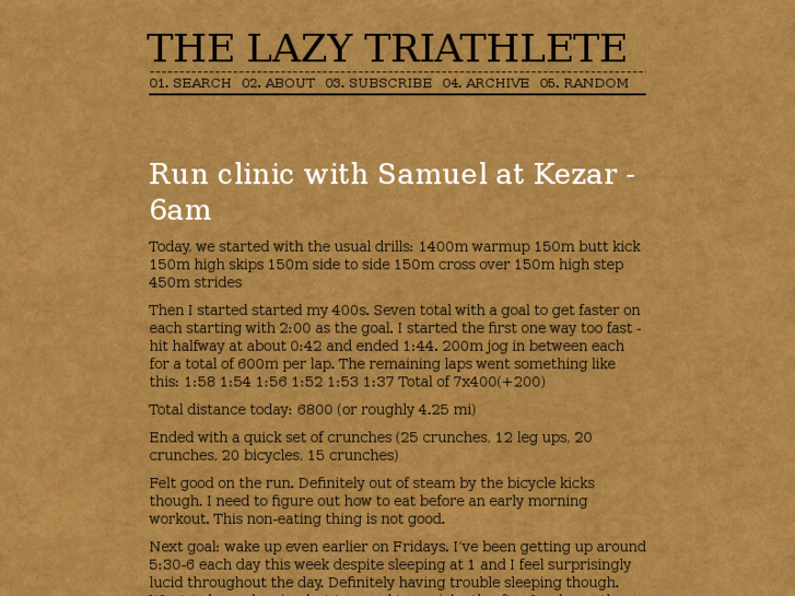 www.thelazytriathlete.com