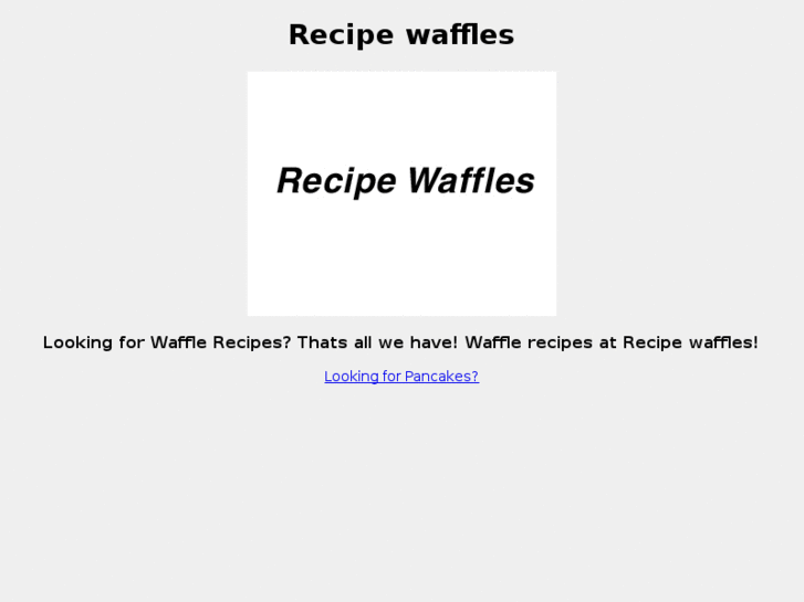 www.recipewaffles.com