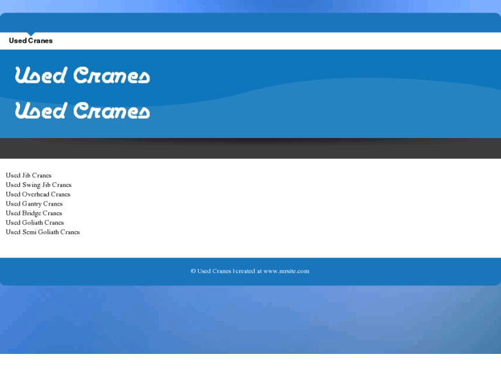 www.used-cranes.co.uk