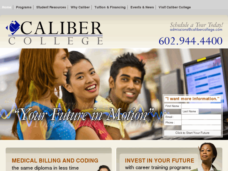 www.calibercollege.com
