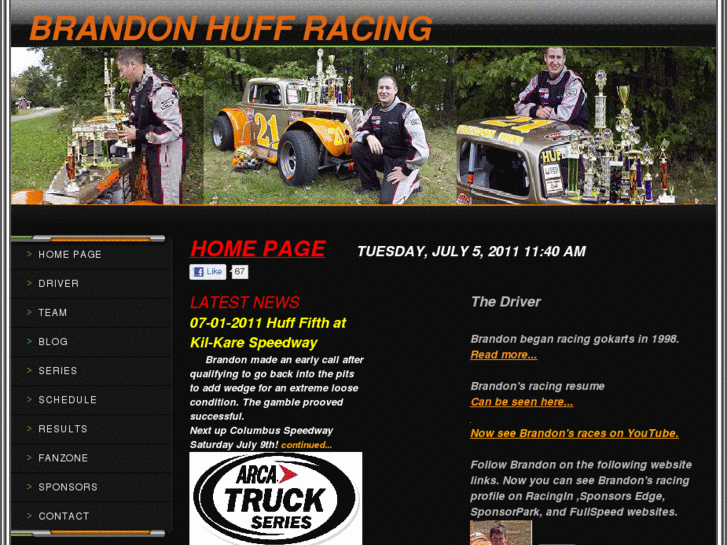 www.brandonhuffracing.com