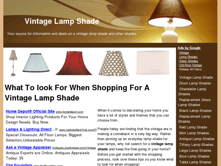 www.vintagelampshade.net