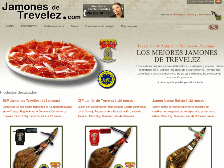 www.jamonesdetrevelez.com