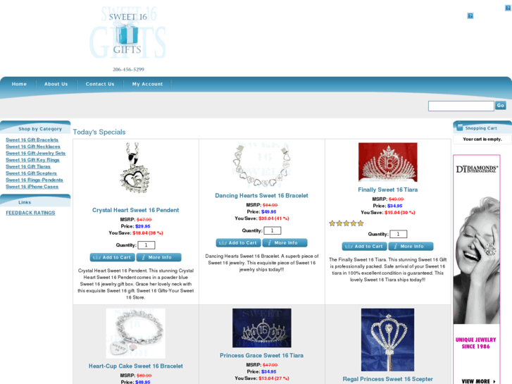 www.sweet16gifts.com