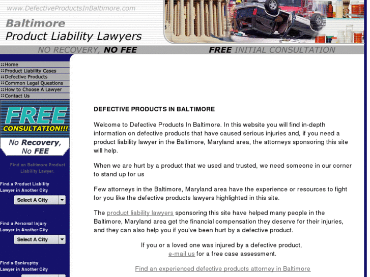 www.defectiveproductsinbaltimore.com