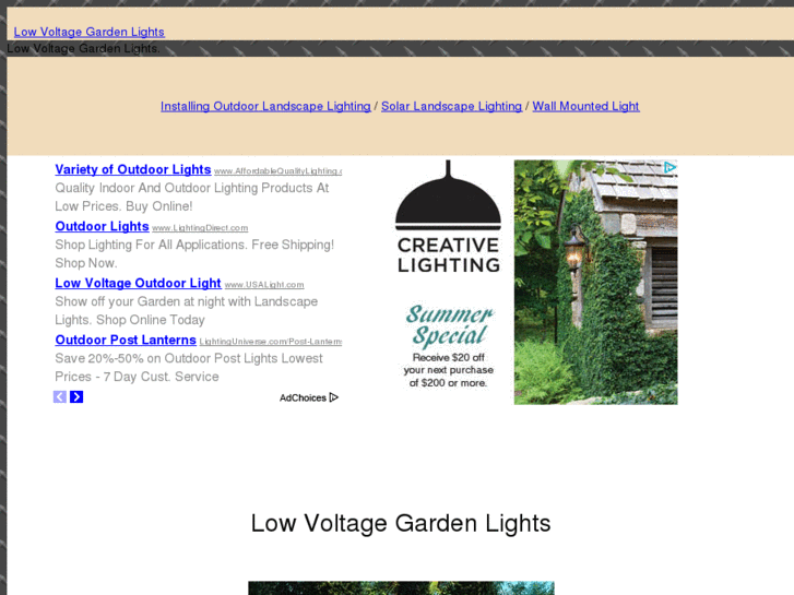 www.lowvoltagegardenlights.com