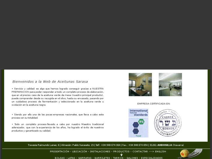 www.aceitunas-sarasa.com