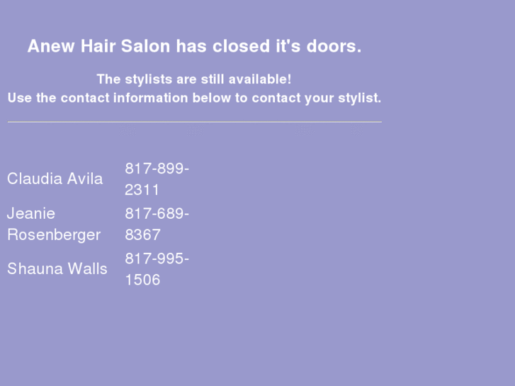www.anewhairsalon.com