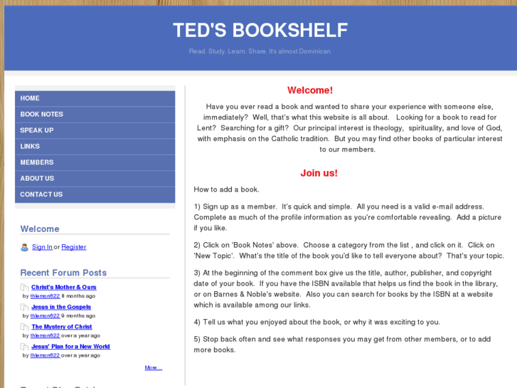 www.tedsbookshelf.com