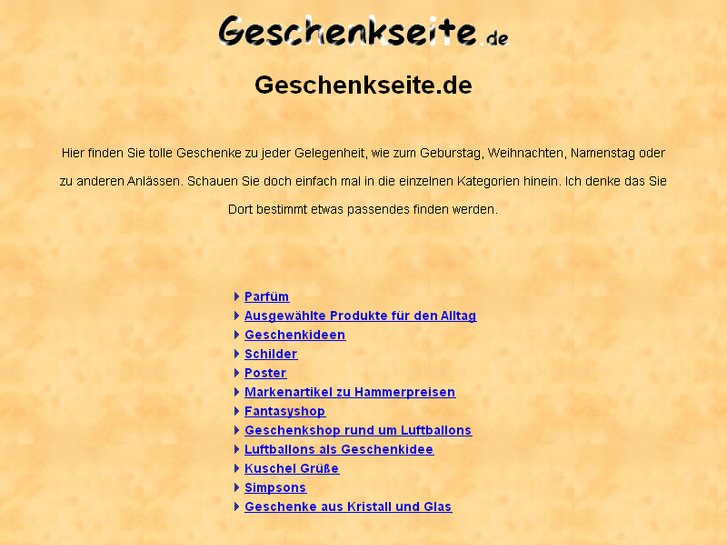www.geschenkseite.de