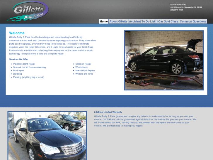 www.gillettebodyandpaint.com