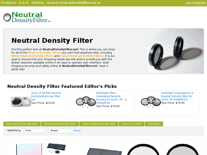 www.neutraldensityfilter.net