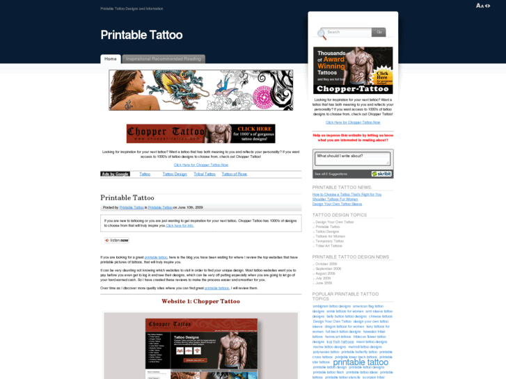 www.printabletattoo.com