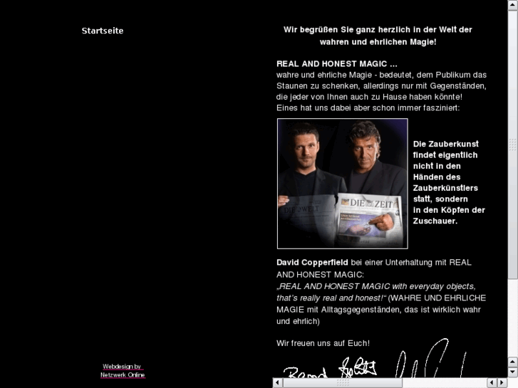 www.realandhonestmagic.de