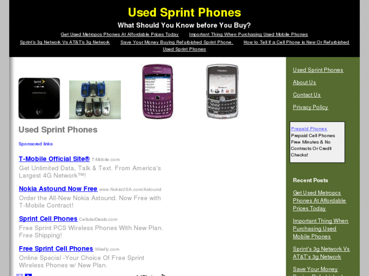 www.usedsprintphones.net
