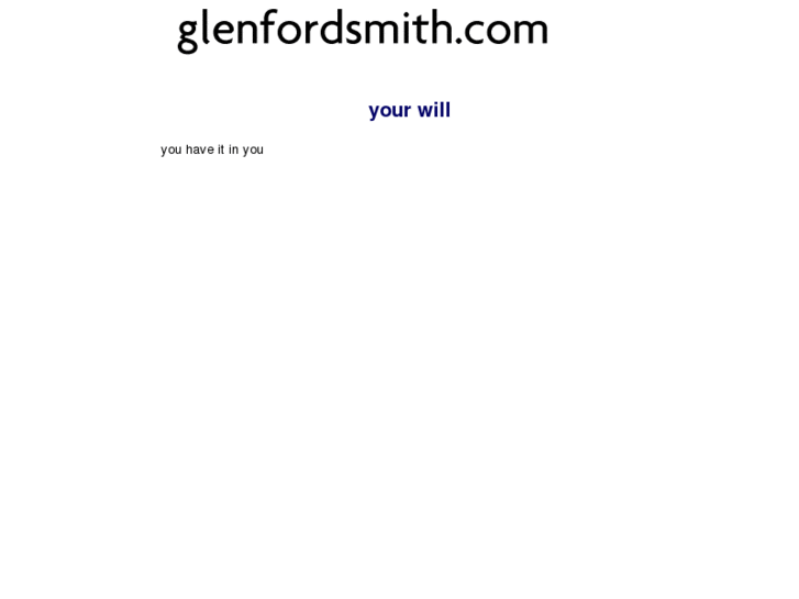 www.glenfordsmith.com