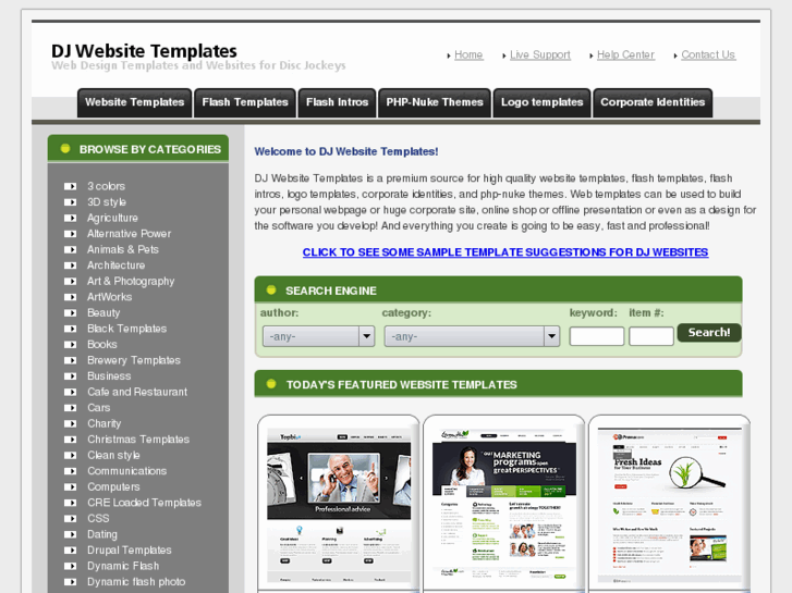 www.djwebsitetemplates.com
