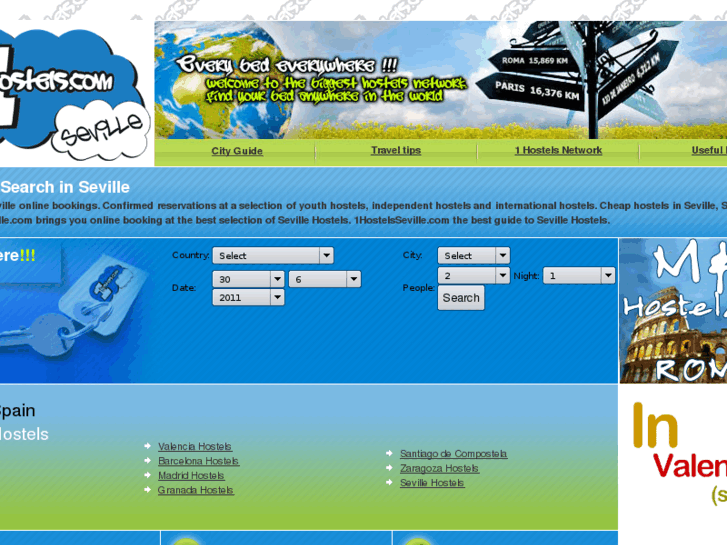 www.1hostelseville.com