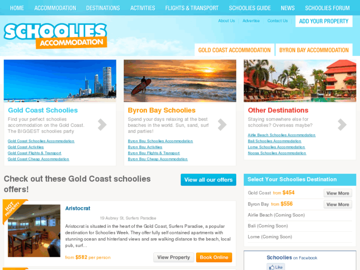 www.schooliesaccommodation.com.au